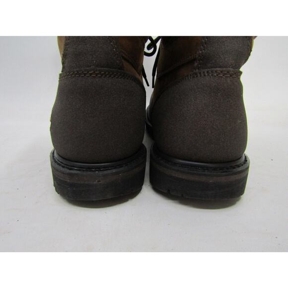 EUC Lacrosse Mens Sz 14 M Brown Leather Laces Composite Ankle Work Boots